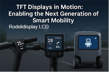 Square LCD display in Motion Square LCD display in Motion