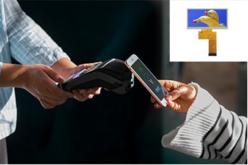 TFT LCD touch screen in POS, Electronic Wallet, NFC,QR Code Payment system